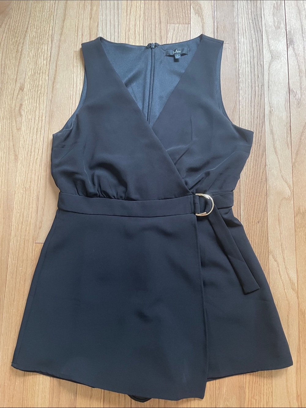 Lulu's Black Wrap Romper